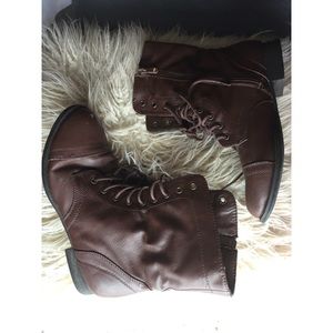 Brown Combat Boots